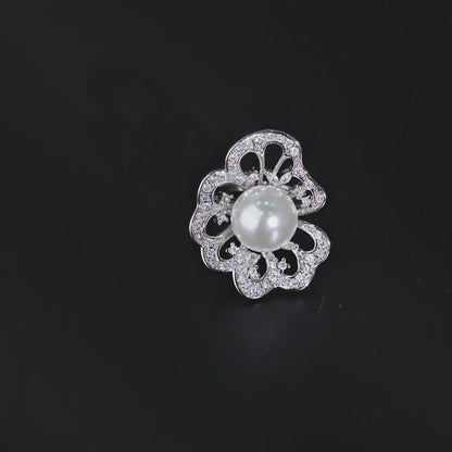 Pearl Filigree Open-Ring