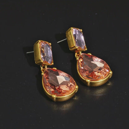 Geometric Teardrop Earrings