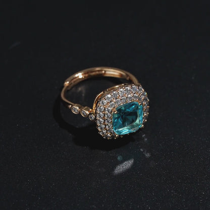 Halo Luxe Cushion Ring