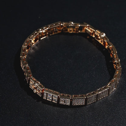 Geometric Mosaic Pavé Bracelet