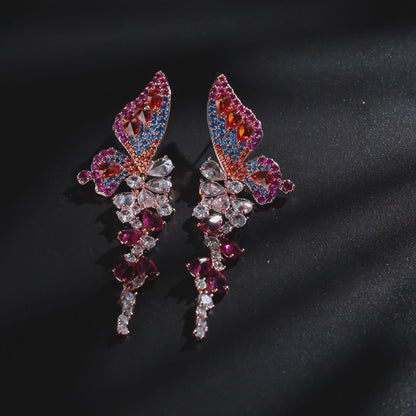 Ombre Butterfly Aurora Earrings