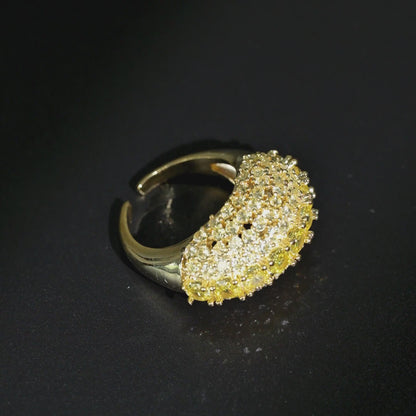 Sunburst Dome Open Ring