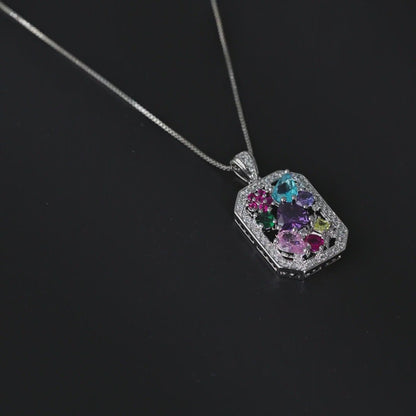 Geometric Color Necklace