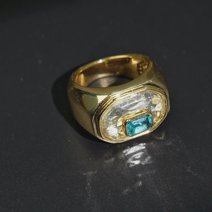 Petite Crystal Inlay Ring