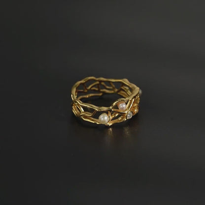 Hollowing Coral Ring