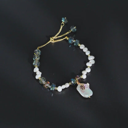 Aurora Crystal Pearl Jewelry Set