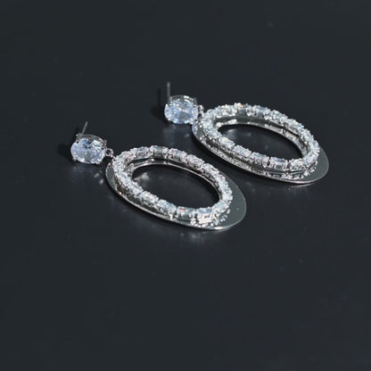 Gleam Oval Dangle Earrings