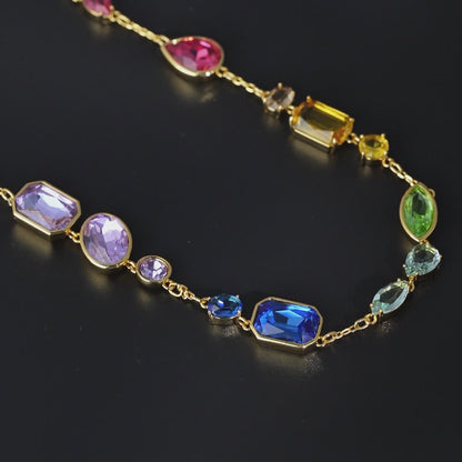 Aurora Cascade Gemline Necklace