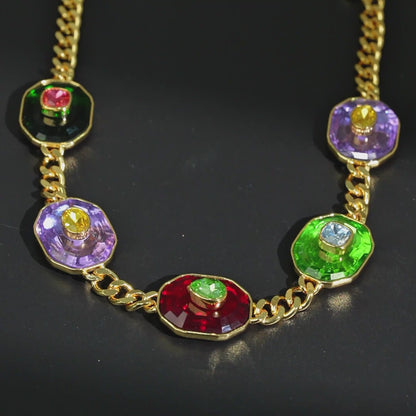 Color Inlay Necklace