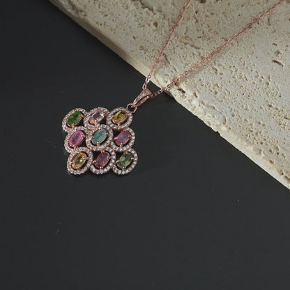 Elegantly Serene Tourmaline Pendant