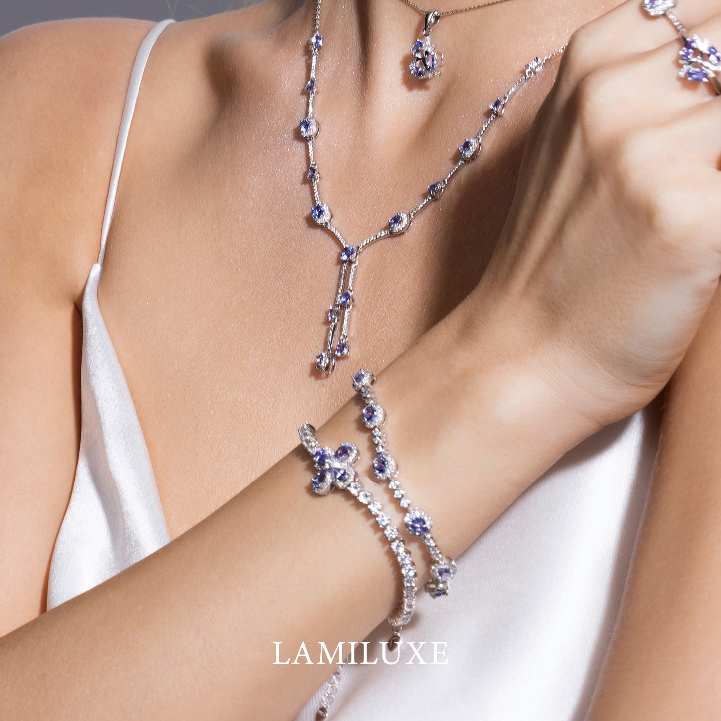 Tanzanite Blossom Protection Bracelet