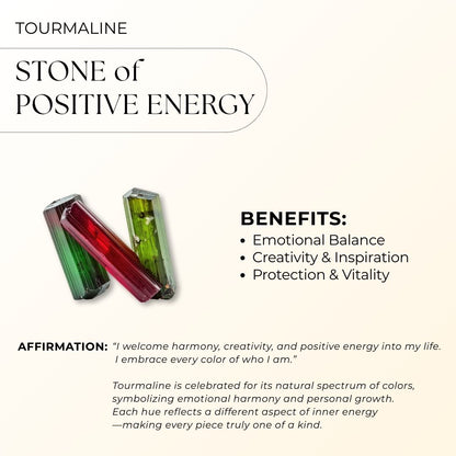 Colorful Fluid Wing Tourmaline Ring