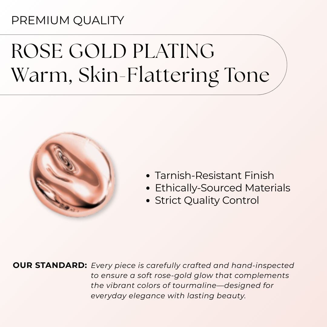 Tourmaline Five-Leaf Power Empowerment Ring